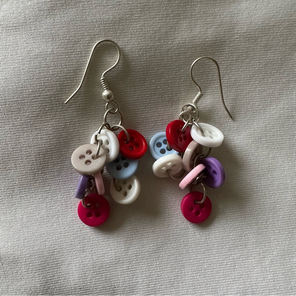 Button Earrings
